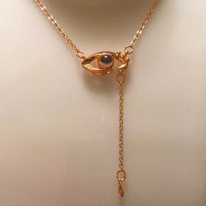 Rose gold global I Love You In Over 100 different languages Stamped925 Necklace